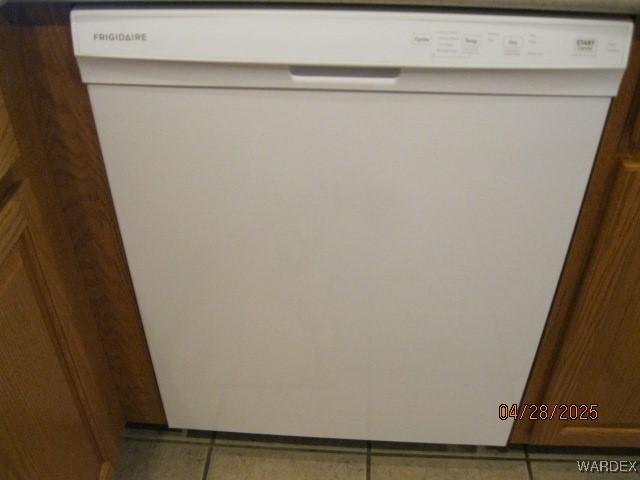 interior details featuring white dishwasher
