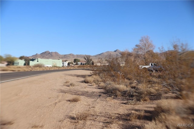 view of road featuring a mountain view