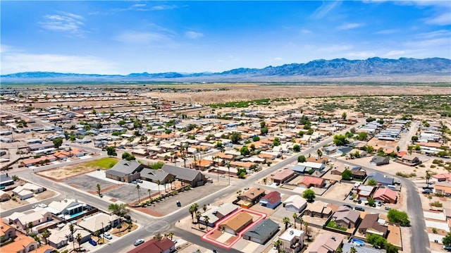 3741 June St, Bullhead City, AZ 86442 - aerial view of residential area featuring a mountainous background