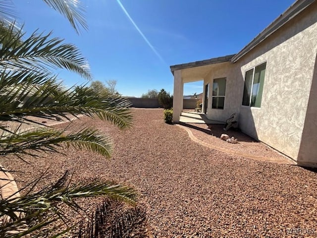 view of yard with a patio area