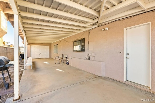 view of patio / terrace with fence