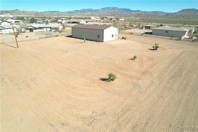 bird's eye view featuring a mountain view