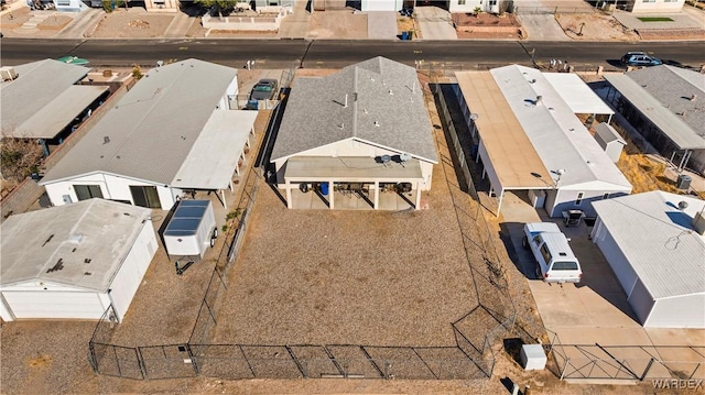 bird's eye view with a residential view