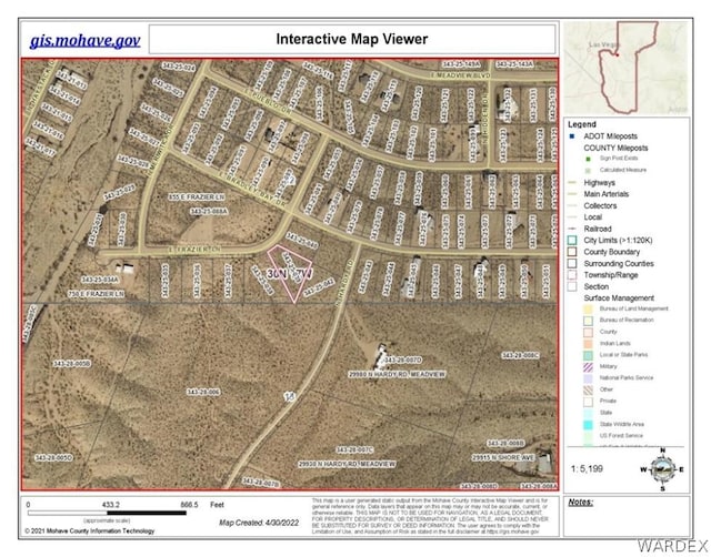 980 E Frazier Ln, Meadview AZ, 86444 land for sale