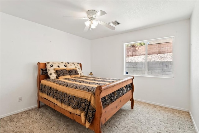 2191 Sierra Santiago, Bullhead City, AZ 86442 - bedroom featuring carpet flooring, baseboards, and ceiling fan