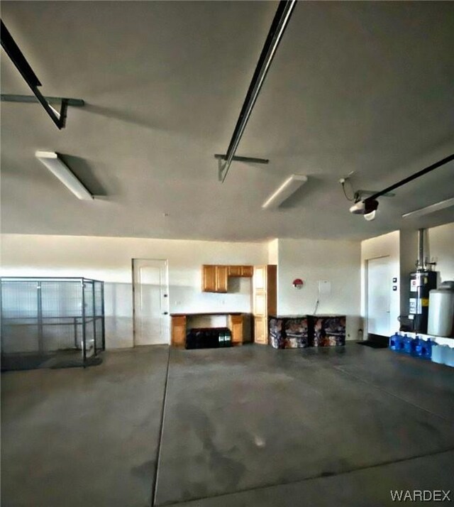 patio terrace at dusk featuring ceiling fan