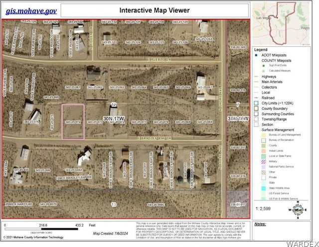 1255 E Bradley Bay Dr, Meadview AZ, 86444 land for sale