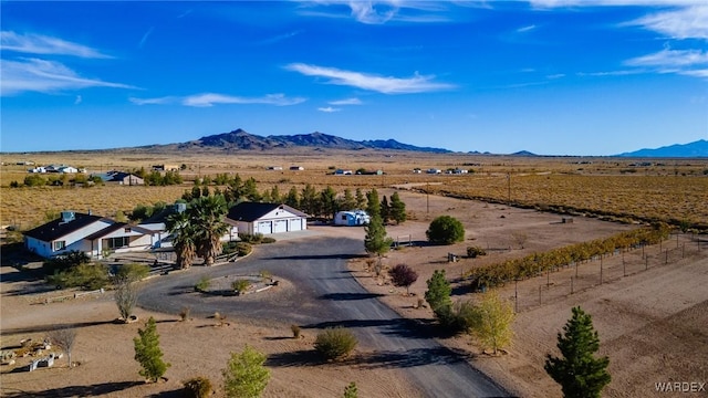 mountain view featuring a rural view