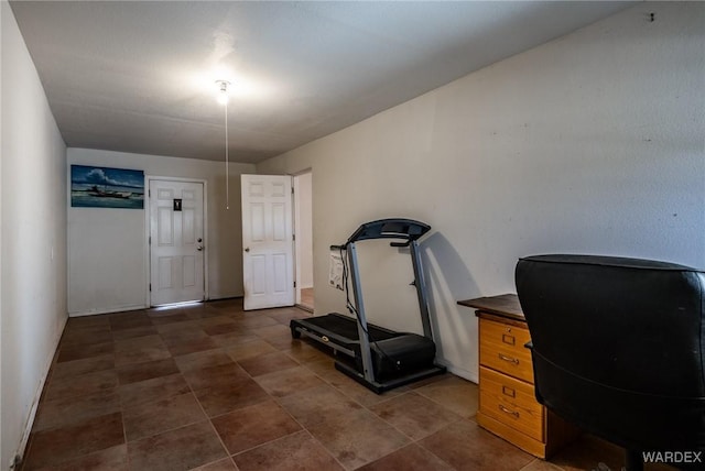 interior space with baseboards