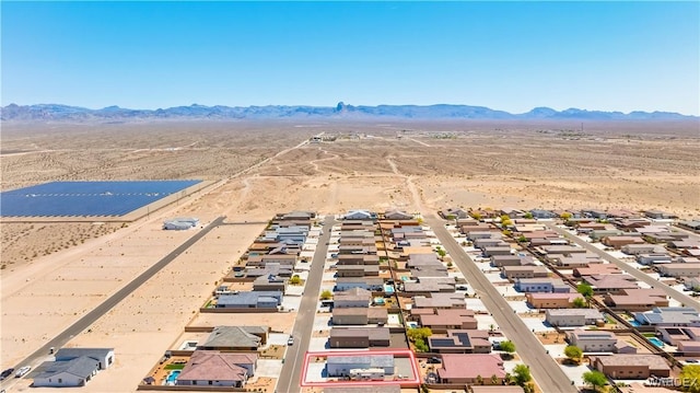 2542 E Alterna Dr, Fort Mohave, AZ 86426 - drone / aerial view featuring a mountain view and a desert view
