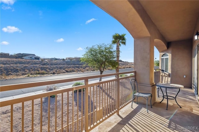 view of balcony