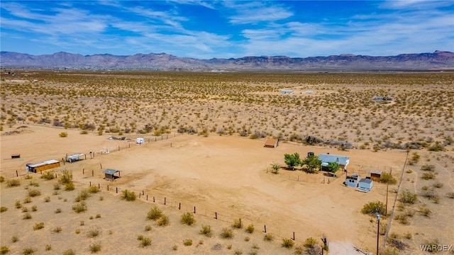 aerial view with a rural view, a desert view, and a mountain view