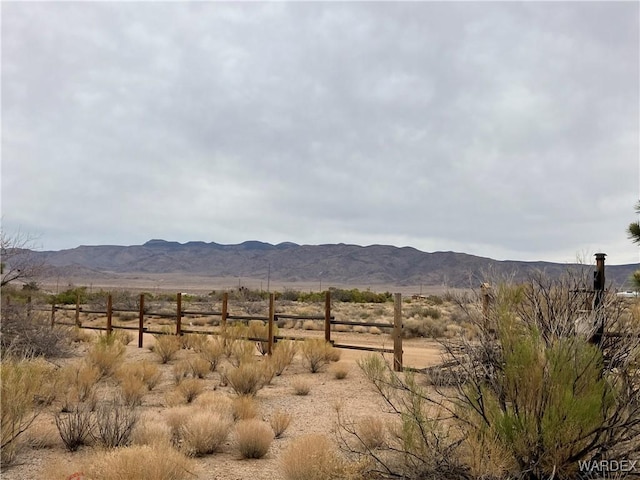 property view of mountains with a rural view