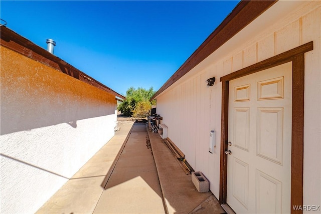 view of side of property
