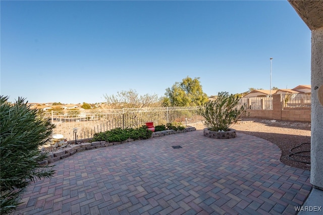 view of patio / terrace with a fenced backyard