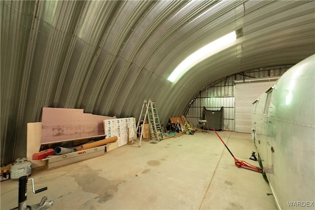 view of unfinished attic