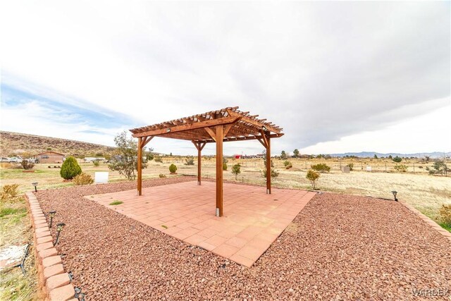 view of patio / terrace with a pergola