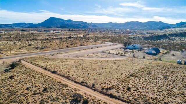 aerial view featuring a mountain view