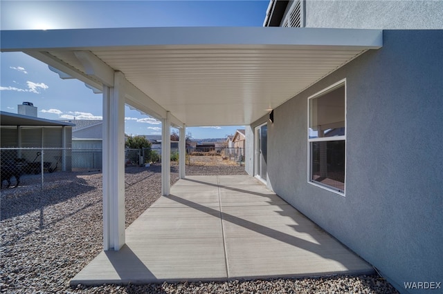 view of patio / terrace with a fenced backyard