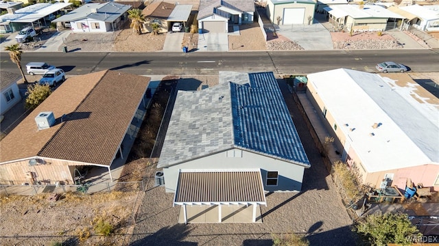 aerial view featuring a residential view