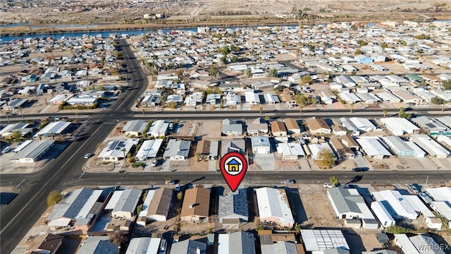 drone / aerial view featuring a residential view