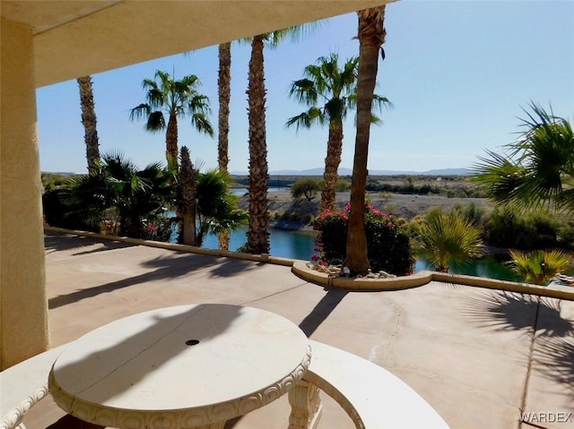 view of pool with a patio