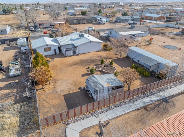 drone / aerial view with a residential view