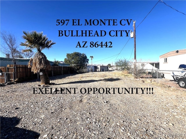 597 El Monte Cv, Bullhead City AZ, 86442 land for sale