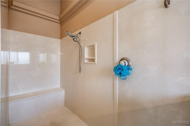 bathroom with walk in shower