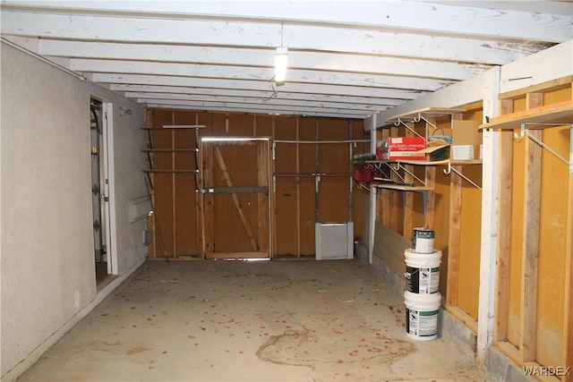 storage room featuring a garage