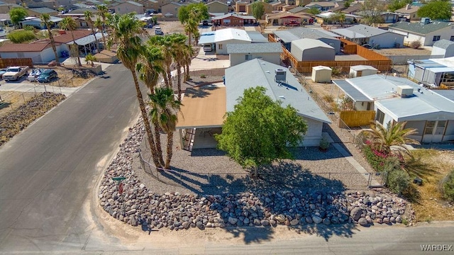 aerial view featuring a residential view