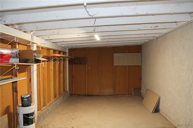 view of basement