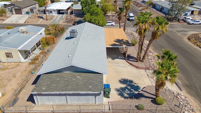 drone / aerial view featuring a residential view