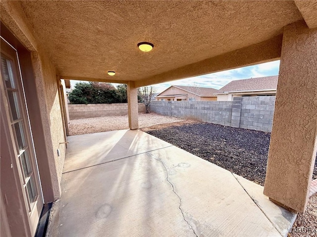 view of patio / terrace featuring a fenced backyard