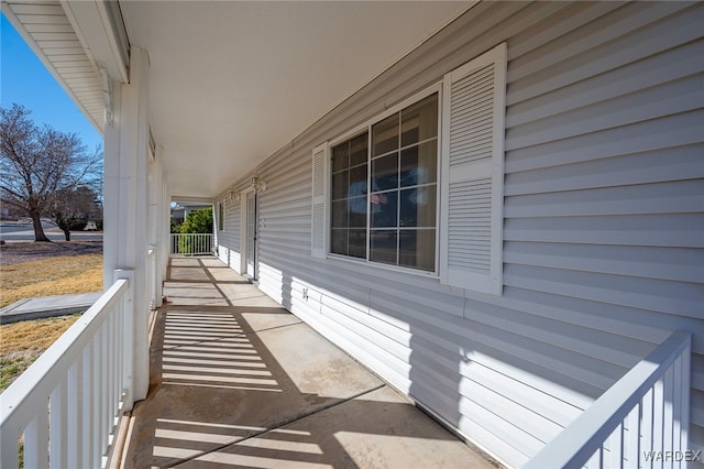 view of balcony