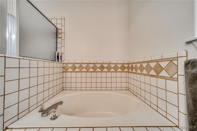 full bathroom featuring a bath