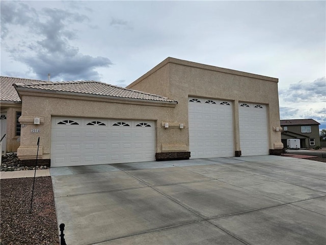 2084 E Crystal Dr, Fort Mohave, AZ 86426 - view of front of property with stucco siding and a tiled roof