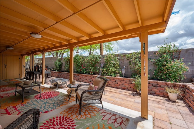 3854 Heather Ave, Kingman, AZ 86401 - fenced backyard featuring a patio area