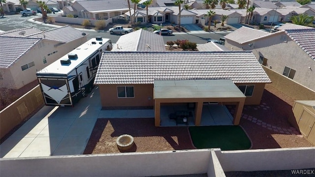 drone / aerial view featuring a residential view