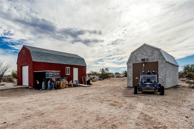 view of barn