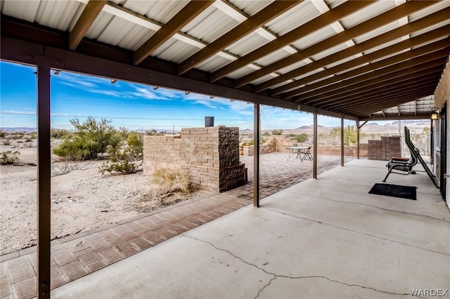 view of patio / terrace with fence