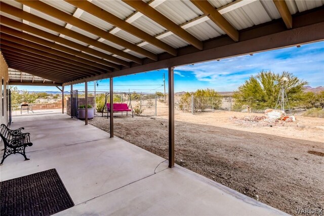 view of patio / terrace featuring a fenced backyard