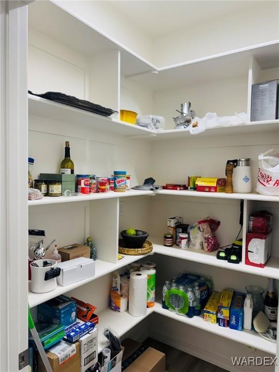 view of pantry