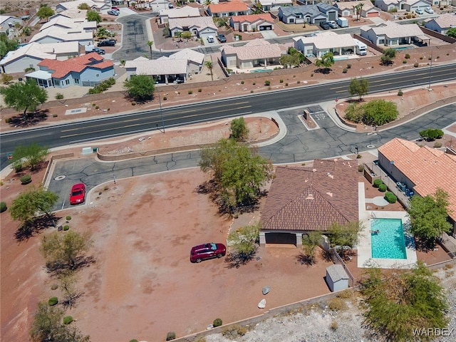 bird's eye view with a residential view