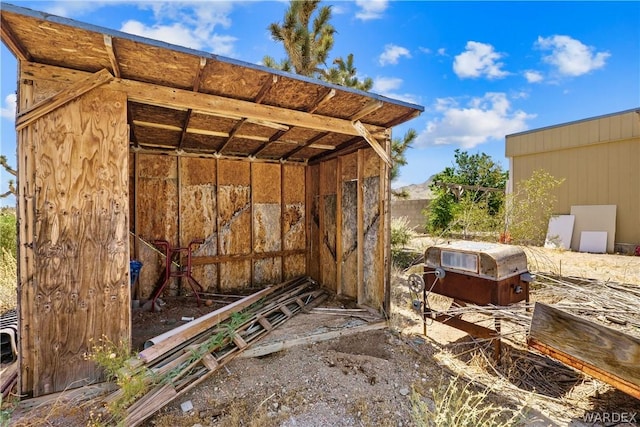 view of outbuilding featuring an outdoor structure