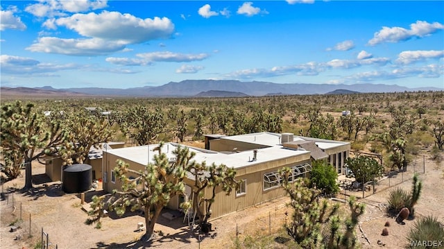 aerial view featuring a mountain view