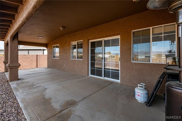 view of patio / terrace with fence