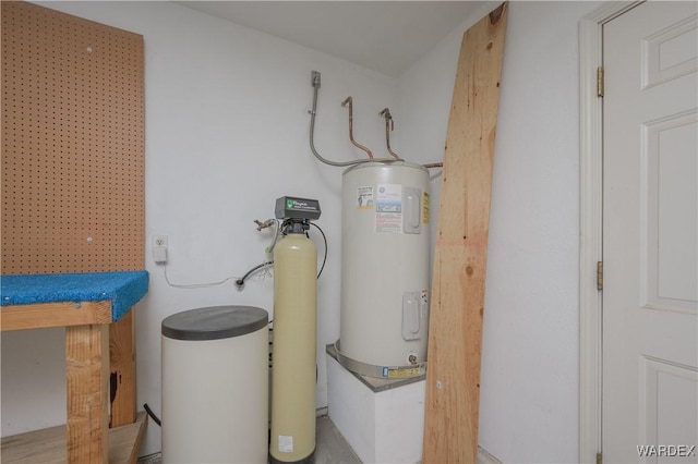 utilities featuring electric water heater