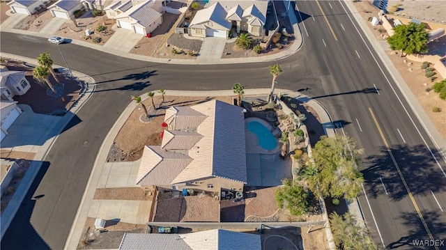 bird's eye view featuring a residential view