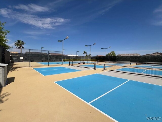 6052 S Bella Vista Dr, Fort Mohave, AZ 86426 - view of tennis court with fence